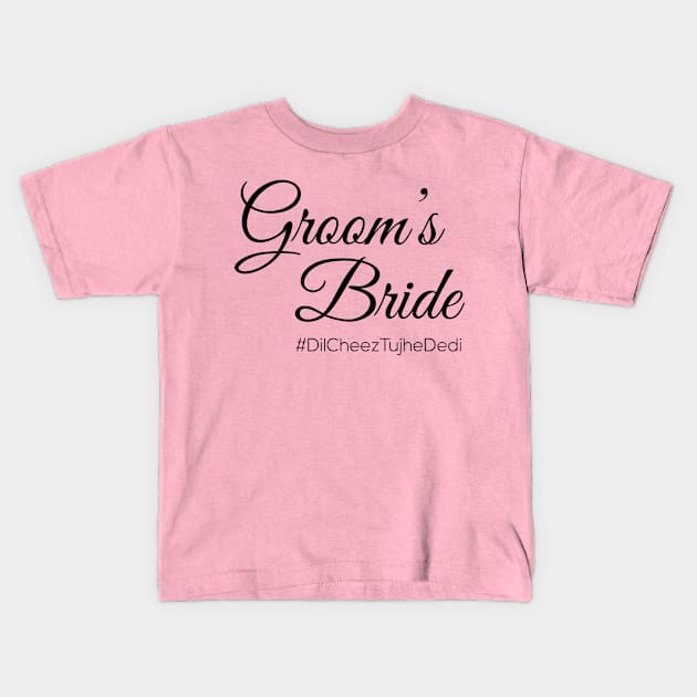 BRIDES GROOM Kids T-Shirt by Grafck